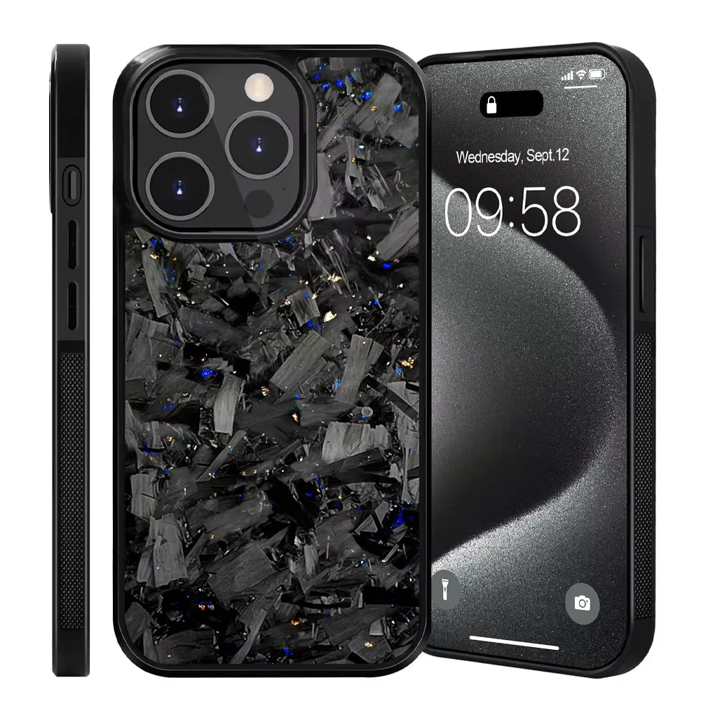 New Magsafe Cases for Iphone 15 Pro Max Real Forged Carbon Fiber for Iphone 16 13 14 12 11 14Plus 13Pro 11Promax Anti-Fall Case