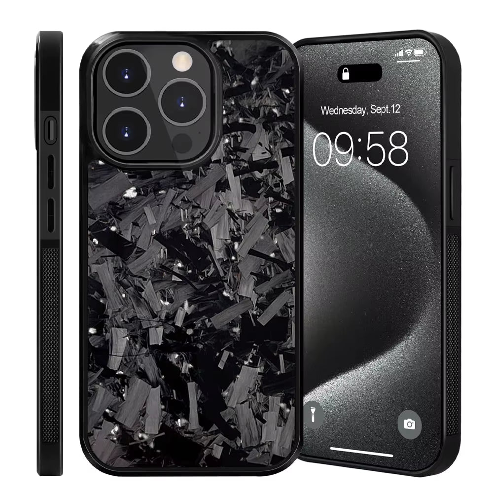 New Magsafe Cases for Iphone 15 Pro Max Real Forged Carbon Fiber for Iphone 16 13 14 12 11 14Plus 13Pro 11Promax Anti-Fall Case