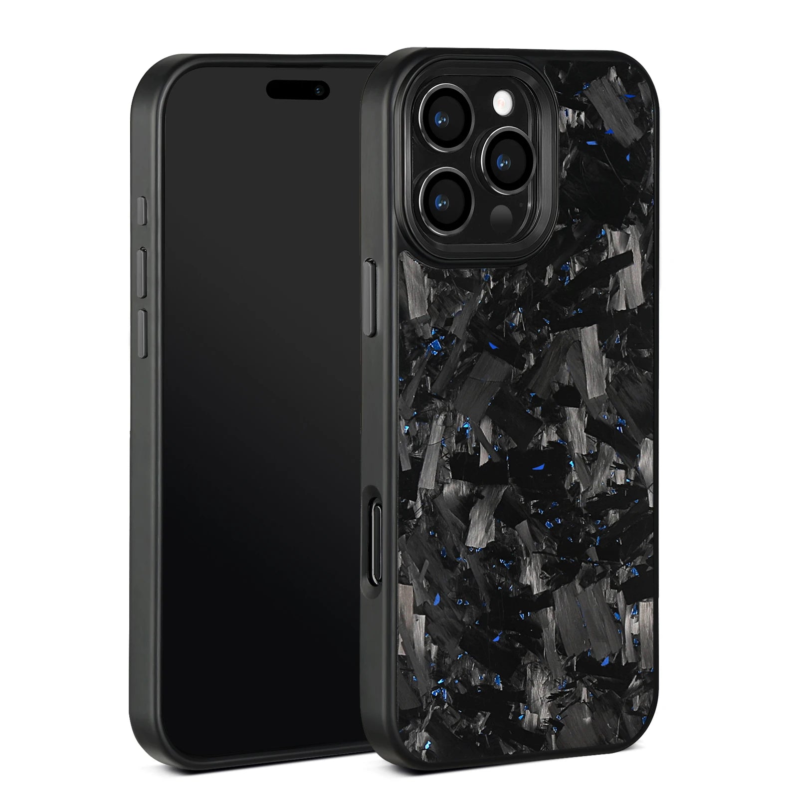 Metal Lens / Buttons Magnetic Real Forged Carbon Fiber Case for Iphone 16 15 14 13 12 11 Pro Max for Car Magsafe Holder Charger