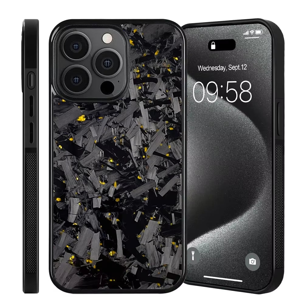New Magsafe Cases for Iphone 15 Pro Max Real Forged Carbon Fiber for Iphone 16 13 14 12 11 14Plus 13Pro 11Promax Anti-Fall Case