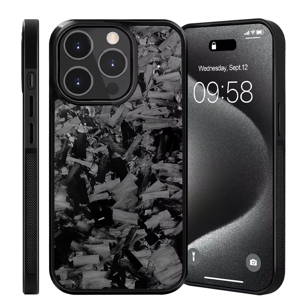 New Magsafe Cases for Iphone 15 Pro Max Real Forged Carbon Fiber for Iphone 16 13 14 12 11 14Plus 13Pro 11Promax Anti-Fall Case